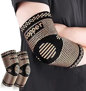 Copper Compression Elbow Brace (2 Pack) – Targeted Support & Relief